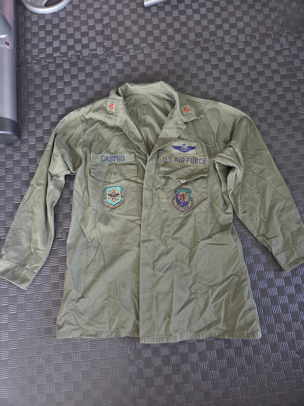 U.S. Air Force Olive Green Flight Jacket with Patches